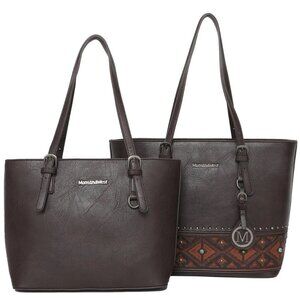 Montana West 2Pcs Set Tote (Concealed Carry Aztec Tote & Small Basic Tote)